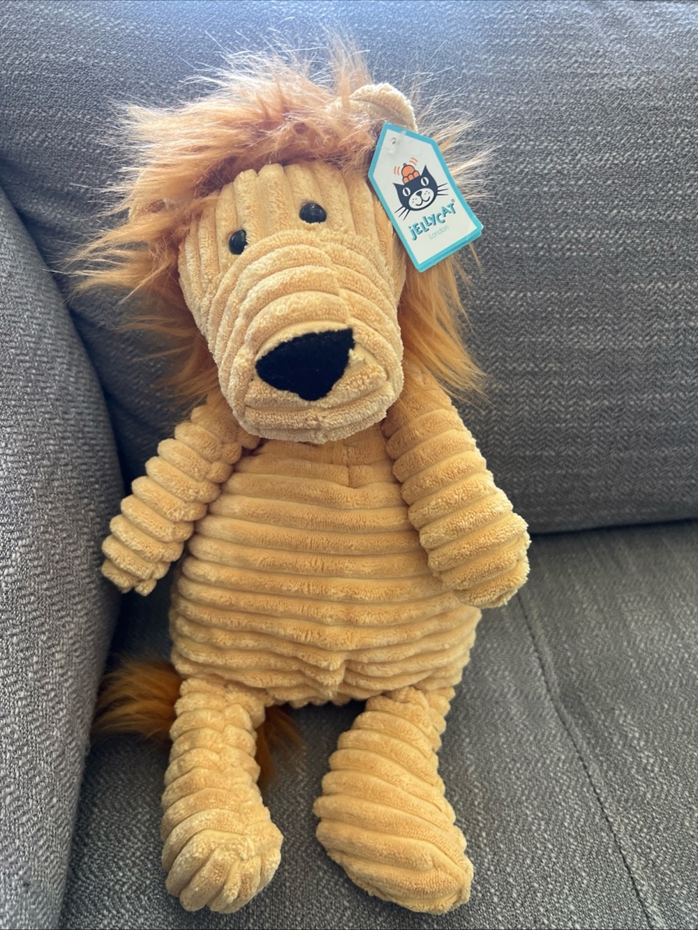 Jellycat Lion Cordy Roy 15" Golden Tan Soft Plush Toy Stuffed Animal With Tags